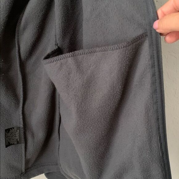 Starter Men’s Gray  Full-Zip Fleece Jacket Pockets  Size 2XL/50-52 - Picture 3 of 10